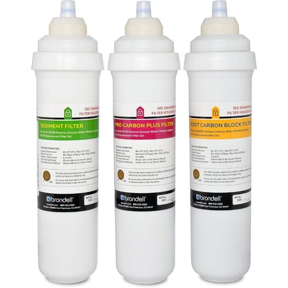 Brondell RF-20 Water Filter Replacement for RC100 Circle RO System - Picture 2 of 5